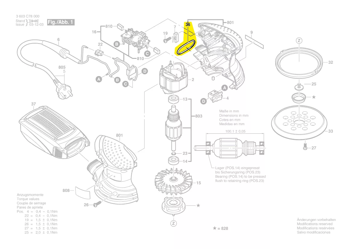 Joint réf. 2 609 001 761 Bosch